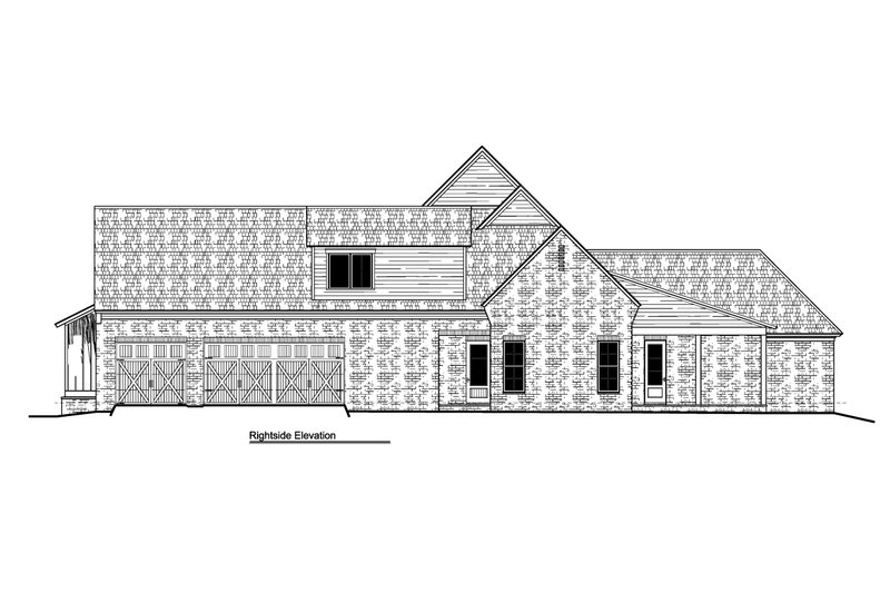 House Design - Exterior - Other Elevation 1 for Farmhouse House Plan #1081-34 - 4 bed, 4.5 bath