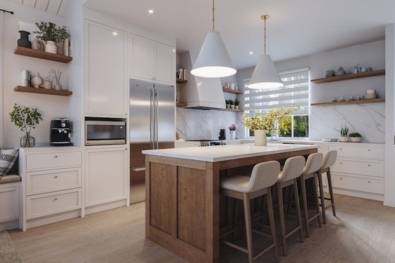 Interior - Kitchen 1 for Bungalow House Plan #23-2815 - 3 bed, 2 bath