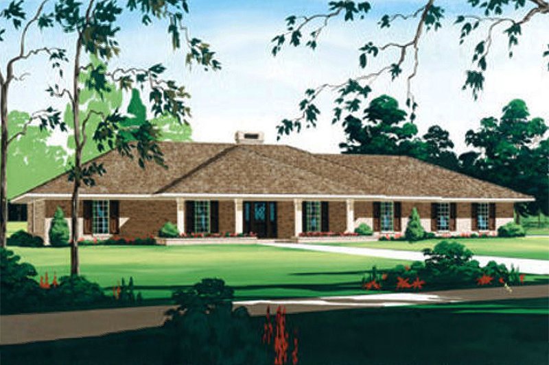Home Plan - Ranch Exterior - Front Elevation Plan #45-153
