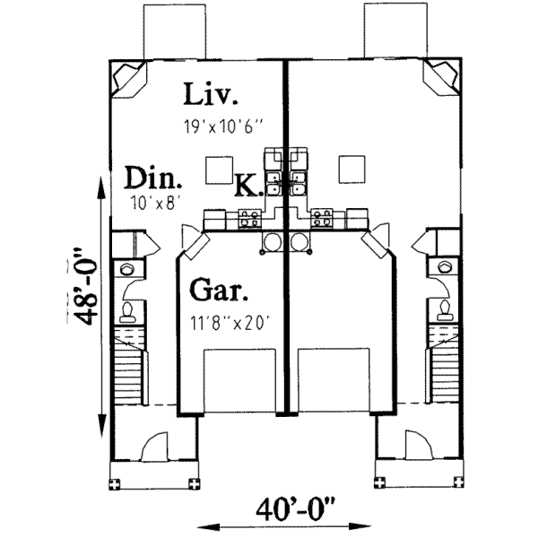 Traditional Floor Plan - Main Floor Plan #303-410