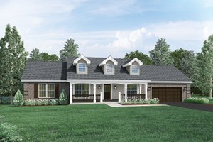 Ranch Exterior - Front Elevation Plan #57-339