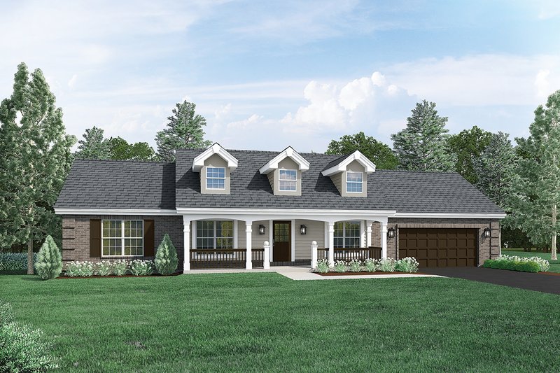 Home Plan - Ranch Exterior - Front Elevation Plan #57-339