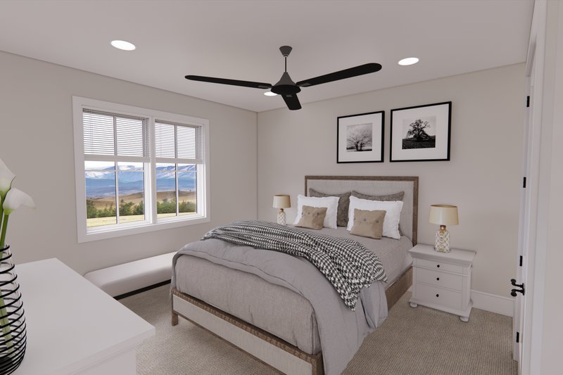 House Plan Design - Interior - Bedroom 3 for Country House Plan #51-1567 - 3 bed, 2.5 bath