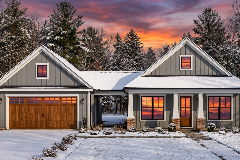 Home Plan - Exterior - Front Elevation 5 for Craftsman House Plan #1096-205 - 3 bed, 2 bath