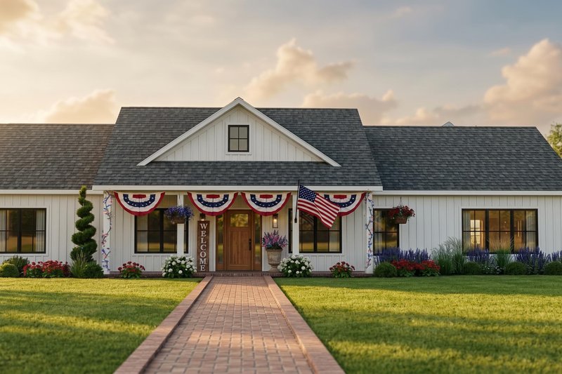 House Blueprint - Exterior - Other Elevation 3 for Farmhouse House Plan #1064-98 - 4 bed, 2.5 bath