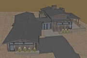 Contemporary Style House Plan - 3 Beds 3.5 Baths 2818 Sq/Ft Plan #892-22 