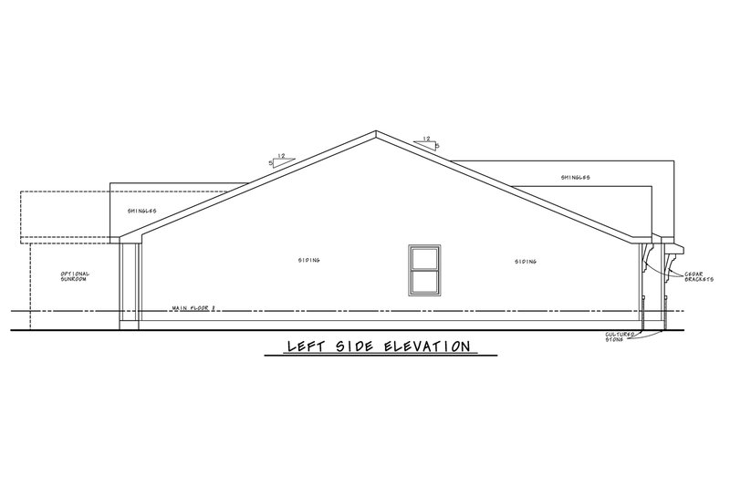 Dream House Plan - Exterior - Other Elevation for Craftsman House Plan #20-2405 - 2 bed, 2 bath