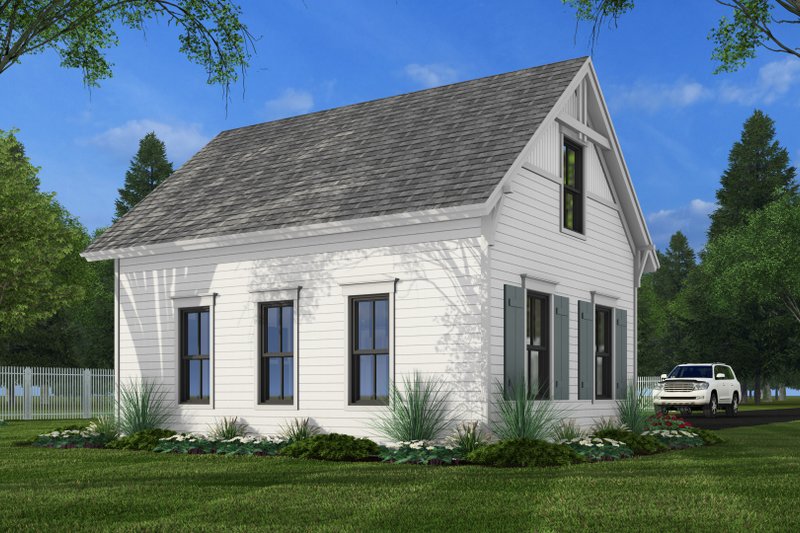 House Blueprint - Exterior - Rear Elevation for Farmhouse House Plan #51-1576, 0 bath