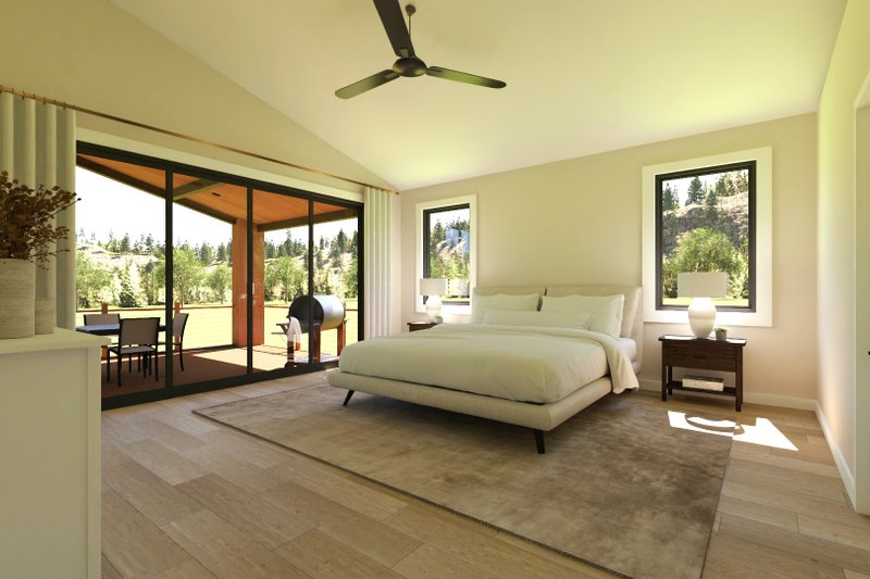 Architectural House Design - Interior - Bedroom for Contemporary House Plan #1064-387 - 3 bed, 2 bath