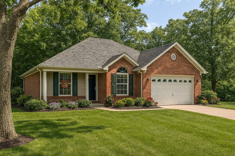 Home Plan - Traditional Exterior - Front Elevation Plan #17-2128