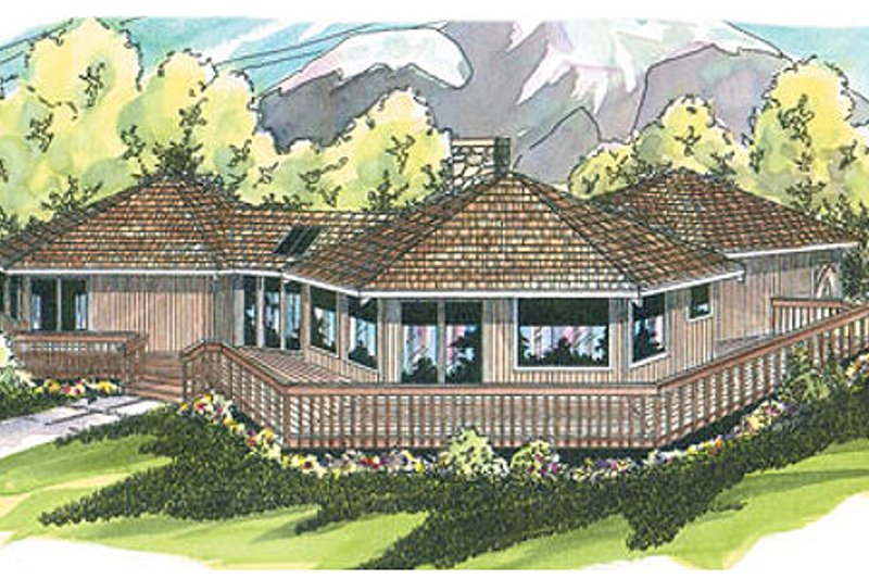 Home Plan - Exterior - Front Elevation Plan #124-107