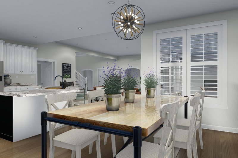 Architectural House Design - Interior - Dining Room 1 for Traditional House Plan #1060-69 - 5 bed, 4.5 bath