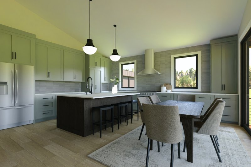Architectural House Design - Interior - Kitchen for Contemporary House Plan #1064-387 - 3 bed, 2 bath