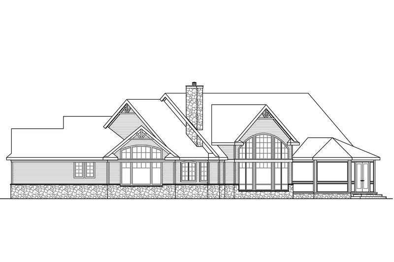 House Blueprint - Exterior - Other Elevation 1 for Country House Plan #124-1010 - 3 bed, 3.5 bath