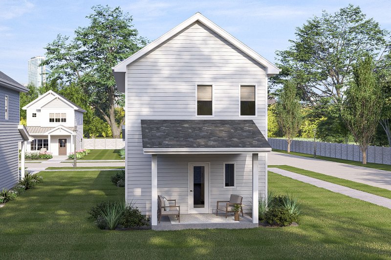 Home Plan - Exterior - Rear Elevation for Craftsman House Plan #455-719 - 3 bed, 2.5 bath