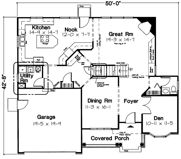 Traditional Floor Plan - Main Floor Plan #312-135