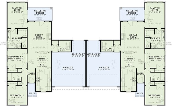 European Floor Plan - Main Floor Plan #17-1077