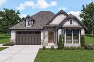 Cottage Exterior - Front Elevation Plan #1070-123