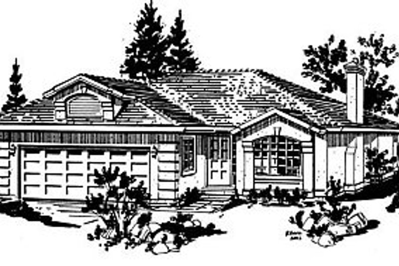 Home Plan - Ranch Exterior - Front Elevation Plan #18-134