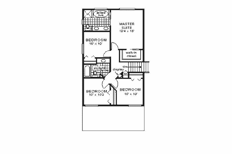 Home Plan - Floor Plan - Upper Floor for Country House Plan #18-259 - 5 bed, 2.5 bath