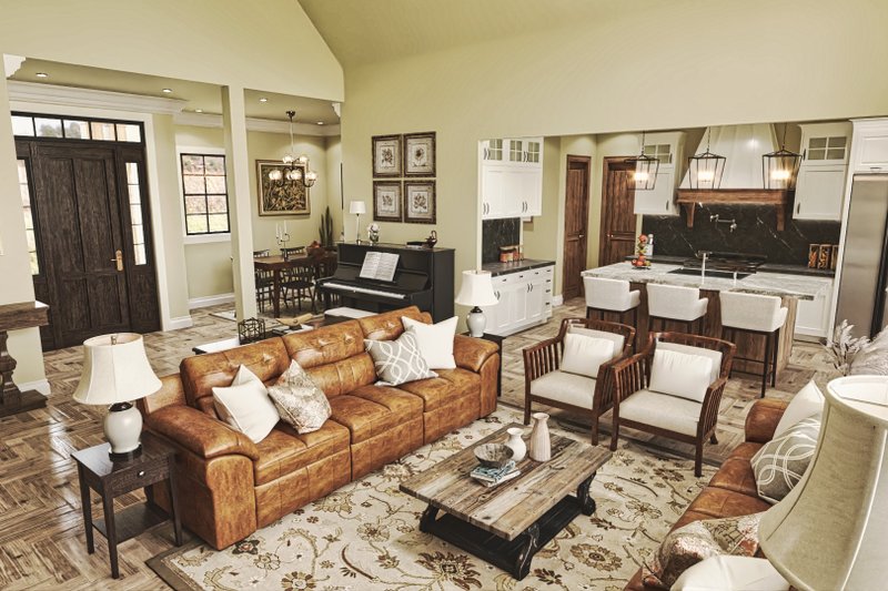 House Blueprint - Interior - Other for Craftsman House Plan #54-408 - 3 bed, 2 bath