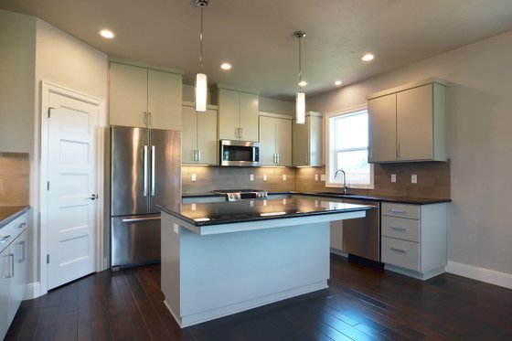 Interior - Kitchen 1 for Prairie House Plan #124-1065 - 3 bed, 2 bath