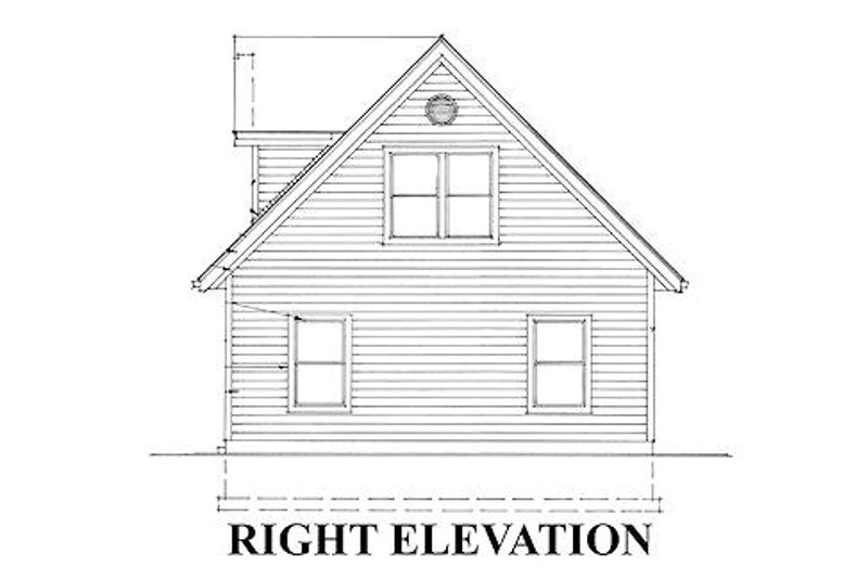 Home Plan - Exterior - Other Elevation 3 for Traditional House Plan #118-117, 0 bath