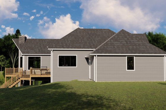 Exterior - Front Elevation 3 for Craftsman House Plan #1064-71 - 3 bed, 2.5 bath