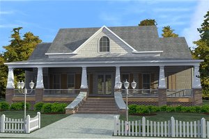 Craftsman Exterior - Front Elevation Plan #63-343