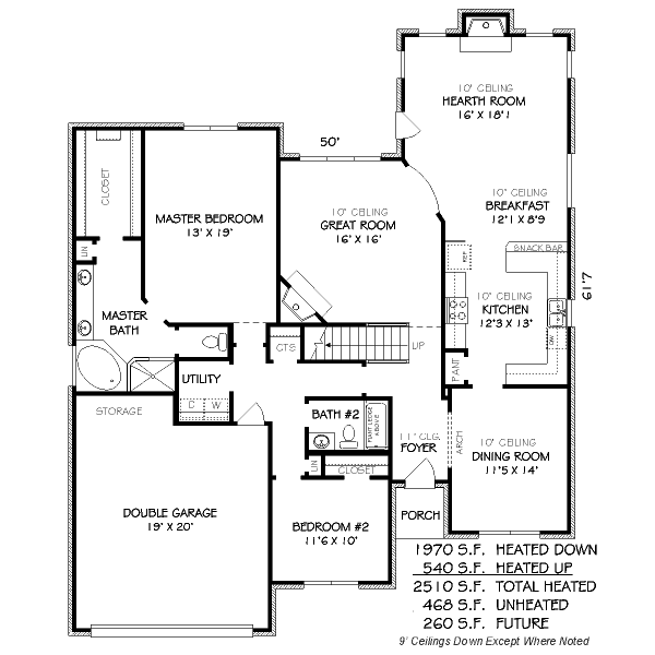 Traditional Floor Plan - Main Floor Plan #424-95