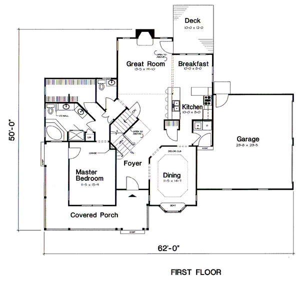 Victorian Floor Plan - Main Floor Plan #312-617