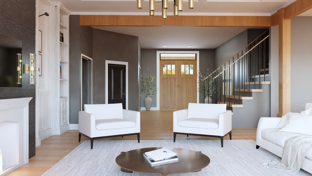 Interior - Entry for Farmhouse House Plan #1064-99 - 5 bed, 4.5 bath