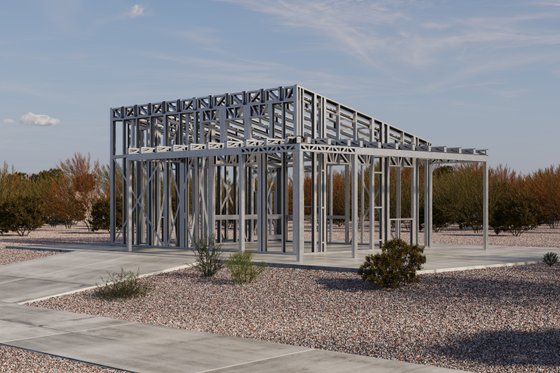 Exterior - Other Elevation 4 for Mediterranean House Plan #1106-38, 1 bath