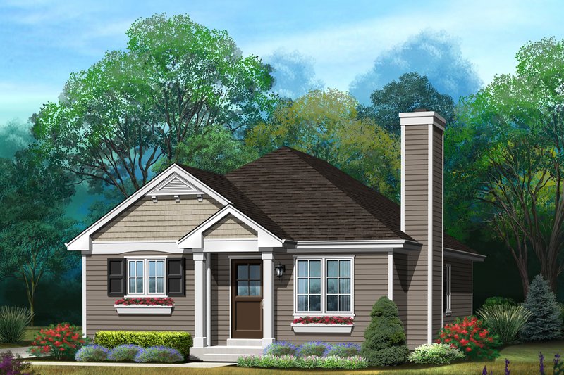 Dream House Plan - Ranch Exterior - Front Elevation Plan #22-613