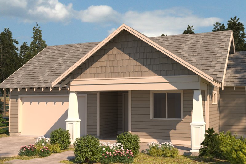 Dream House Plan - Craftsman Exterior - Front Elevation Plan #895-98