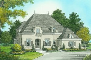 European Exterior - Front Elevation Plan #413-800