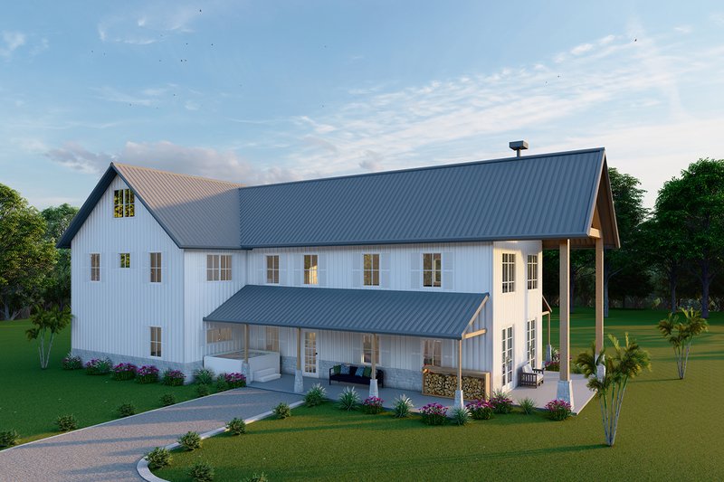 Home Plan - Exterior - Other Elevation for Barndominium House Plan #1107-29 - 4 bed, 3 bath