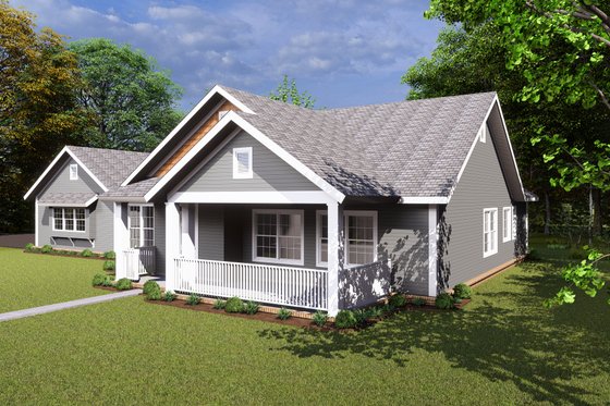 Exterior - Other Elevation for Traditional House Plan #513-2067 - 4 bed, 2.5 bath
