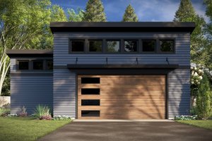 Architectural House Design - Exterior - Front Elevation for Modern House Plan #51-1574, 0 bath