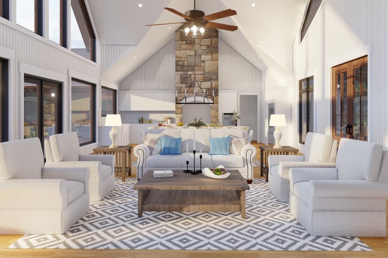 House Design - Interior - Family Room 1 for Ranch House Plan #923-88 - 3 bed, 3.5 bath