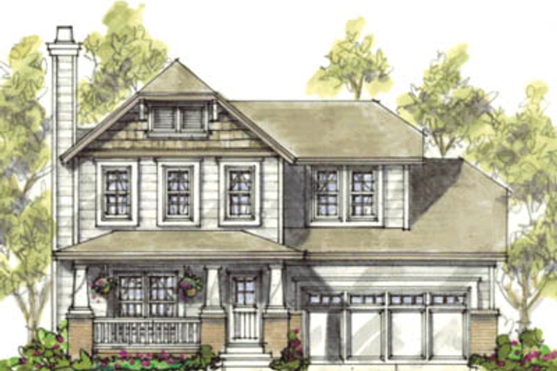 Home Plan - Exterior - Front Elevation 5 for Traditional House Plan #20-1216 - 3 bed, 2.5 bath