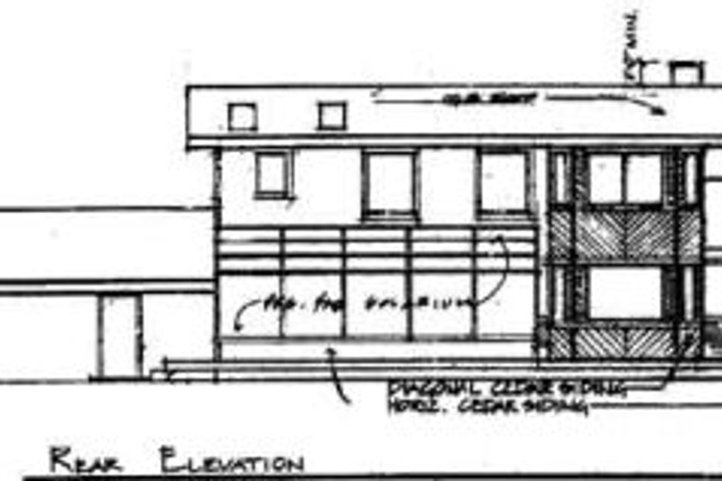 Dream House Plan - Exterior - Rear Elevation for Traditional House Plan #60-131 - 3 bed, 2.5 bath