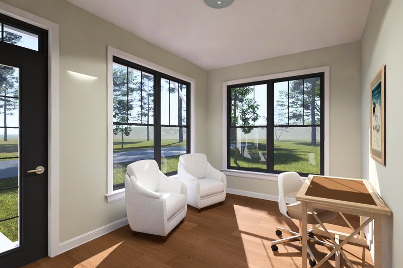 House Blueprint - Interior - Entry for Modern House Plan #513-2502 - 5 bed, 3 bath