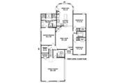 European Style House Plan - 3 Beds 2 Baths 1795 Sq/Ft Plan #81-1425 