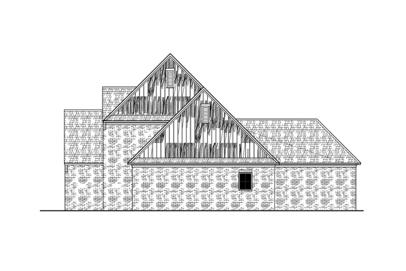 Architectural House Design - Exterior - Other Elevation 1 for Traditional House Plan #1081-25 - 5 bed, 5.5 bath