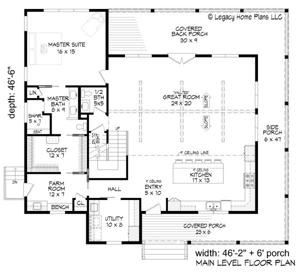 Home Plan - Country Floor Plan - Main Floor Plan #932-874