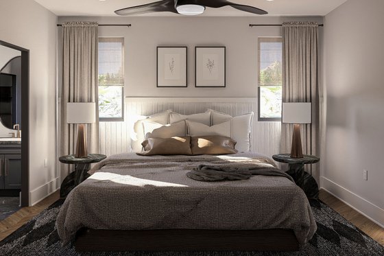 Interior - Master Bedroom 1 for Barndominium House Plan #455-385 - 6 bed, 5.5 bath