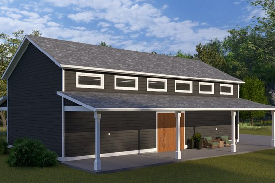 Exterior - Other Elevation 1 for Traditional House Plan #1060-276, 0 bath