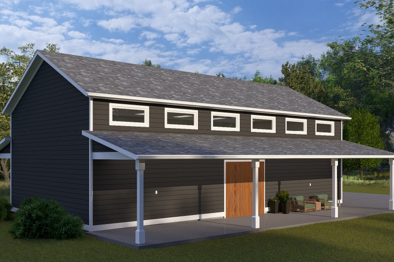House Blueprint - Exterior - Other Elevation 1 for Traditional House Plan #1060-276, 0 bath
