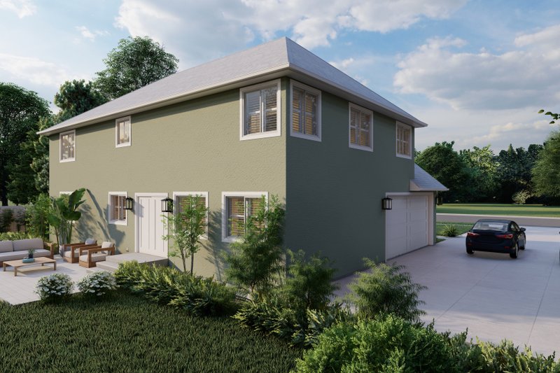 Home Plan - Exterior - Rear Elevation 1 for Traditional House Plan #1060-175 - 3 bed, 2.5 bath